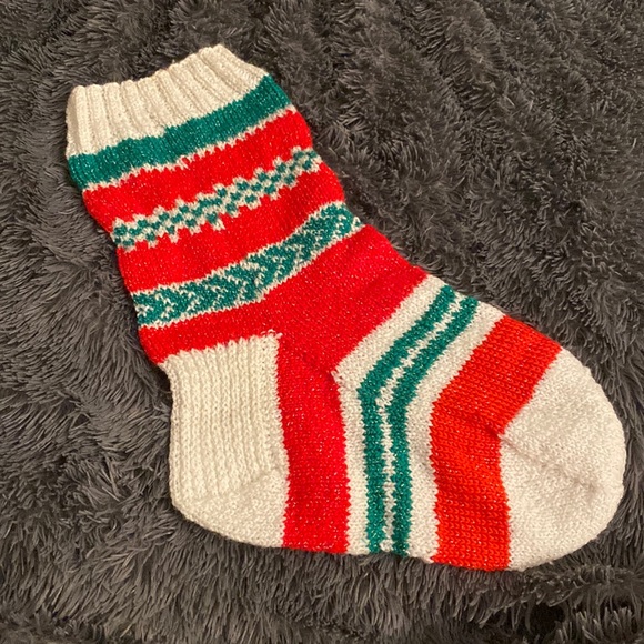 Other - Christmas stocking -oversized -hand knit